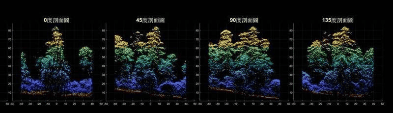 桃山神木的3D光達點雲圖。/圖來自自由時報